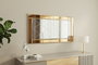Hanah Home Espejo Pierre - Bronce, Blanco v2